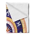 thumbnail image 2 of Astrology Soft Flannel Fleece Throw Blanket, Astrological Wheel Cancer Leo Virgo Libra Scorpio Image, Cozy Plush for Indoor and Outdoor Use, 70" x 90", Navy Blue Yellow, by Ambesonne, 2 of 5