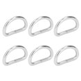 thumbnail image 4 of Metal Rings, Premium Iron D Rings Wide Application Exquisite Workmanship  For Dog Collars For Belts For Bag Silver, 4 of 8