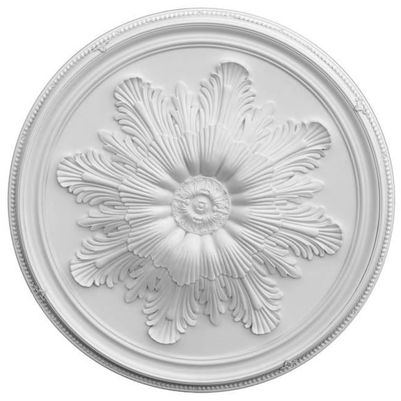 AFD Home 12014623 Fiberglass Grand Acanthus Round Ceiling Medallion, White