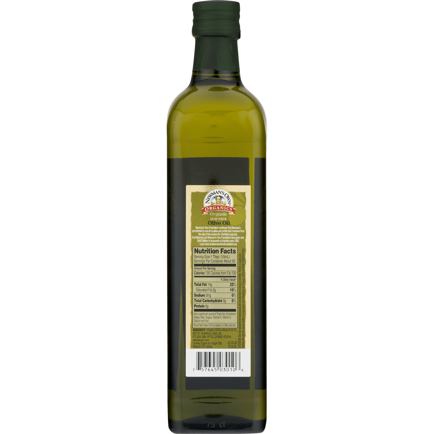 Newman'S Own Organics Extra Virgin Olive Oil, 25.3 Fl Oz.