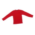 thumbnail image 3 of Chemise à Manches Longues Mini Échelle 1/12 Durable Mode Décontractée Uniforme Costume Rouge, 3 of 8