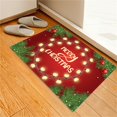 thumbnail image 3 of Wangscanis Home Christmas Floor Mat, Snowman/Santa Printed Square Carpet, 3 of 8
