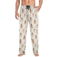 thumbnail image 4 of Gingerbread Cute Men's Pajama Pants with Pocket Lounge Pants Pajama Sleep Pant Pj Comfortable, 4 of 7