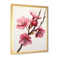 thumbnail image 2 of Designart "Springtime Cherry Blossoms" Floral Framed Wall Art - Traditional Pink Cherry Bedroom Framed Canvas Wall Art, 2 of 6