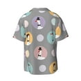 thumbnail image 2 of Xecao offers the Cute Geese for Men's Casual Short-sleeved Shirt, a button-up collared shirt with a pocket, perfect for beach vacations and yacht travel in the Large size., 2 of 7