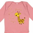 thumbnail image 4 of Inktastic My Great Aunt Loves Me- Cute Giraffe Boys or Girls Long Sleeve Baby Bodysuit, 4 of 5