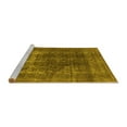 thumbnail image 2 of Ahgly Company Machine Washable Indoor Rectangle Oriental Yellow Industrial Area Rugs, 4' x 6', 2 of 4