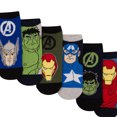 thumbnail image 2 of Marvel Avengers Chaussettes pour Garçons Personnages (Lot de 6), 2 of 4