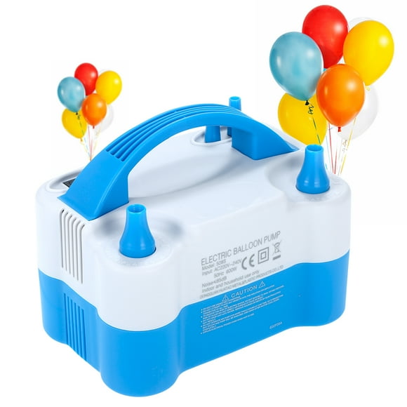 Pompe Électrique pour Ballons Portable Inflator, Machine à Ballons à Double Buse, Souffleur de Ballons, Convient pour Fête, Arche de Ballons et Support de Piliers, Prise EU