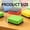Light Blue*10, variant on Cozival Magnetic Whiteboard Eraser, Round Sponge Eraser with Strong Magnet, Reusable Dry Erase Cleaner for Whiteboards Chalkboards Glass,5cm