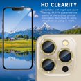 thumbnail image 4 of HAHDAXIA for iPhone 14 Pro Max/ iPhone 14 Pro Camera Lens Protector, 9H Tempered Glass [Anti Scrach] [Ultra HD] Metal Individual Ring Camera Screen Protector Cover [Installation Tray][Removal, 4 of 7