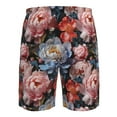thumbnail image 6 of Naloa Rose Flowers Men's Beach Shorts, Surfing shorts, Swim trunks, Quick Dry Swim Trunks for Surfing Beach Fun - Small, 6 of 9