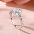 thumbnail image 2 of Eclet Jewels 2 Ct VVS1/D Princess Cut Moissanite Ring - Rings for Women's - Bridal Moissanite Jewelry for Her - Classic Engagement Wedding Women's Ring - Party Wear Moissanite Ring, 2 of 8