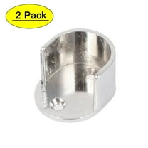 Uxcell 1.02" Pipe Dia Metal Clothes Rod Bracket, 2 Pack