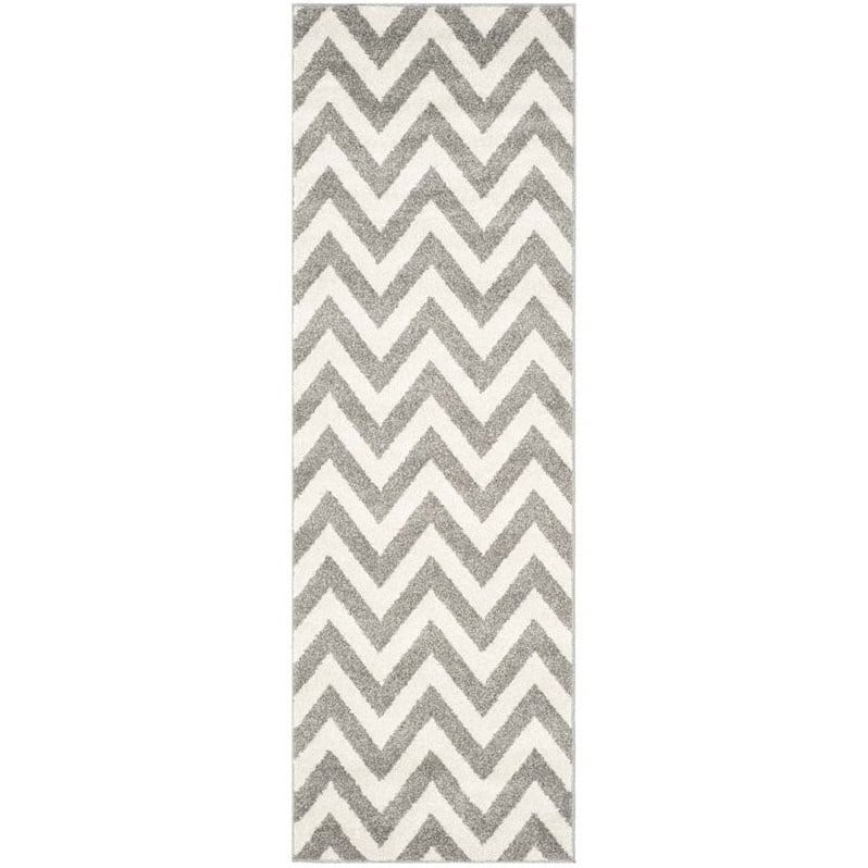 Safavieh Amherst Dark Grey Indoor Outdoor Rug 2 3 X 7