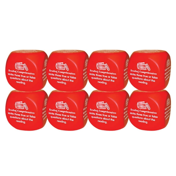 Kagan Publishing Reading Comprehension Cube Class Set of 8