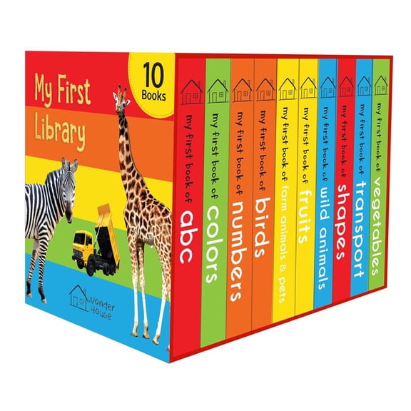 My First Library: Boxset of 10 Board Books for Kids (Hardcover)