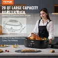 thumbnail image 2 of VEVOR Electric Roaster Oven, 20 QT Turkey Roaster Oven with Self-Basting Lid, 1450W Roaster Oven with Defrost & Warm Function, Adjustable Temperature, 2 of 9