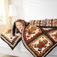 thumbnail image 4 of jejeloiu Kawaii Snowmen Biscuit Bedding Comforter Set,Merry Christmas Twin Comforter Sets,Happy New Year Gifts Bedding Set For Childrem,Ultra Soft Home Decor Reversible,2-Piece, 4 of 8