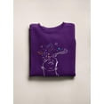 thumbnail image 3 of Sculpture W Stars And Galaxy Sweatshirt Women -Image by Shutterstock, Female 5X-Large, 3 of 4