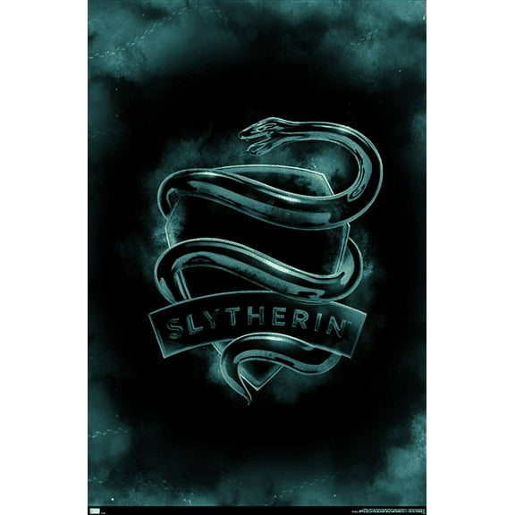 Harry Potter - Slytherin Crest Magic Wall Poster, 22.375" x 34"