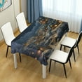 thumbnail image 7 of Coolnut Winter Landscape Rectangle Tablecloth Waterproof Polyester Table Clothative Stain Resistant & Wrinkle Resistant Washable Table Cover for Dining Table/Party/Camping 60x120 Inch Decor Gift, 7 of 7