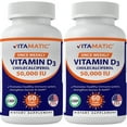 thumbnail image 6 of 2 Pack - Vitamatic Vitamin D3 50,000 IU Weekly Dose 60 Veggie Capsules, 6 of 6