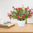 thumbnail image 4 of Studyset Artificial Flowers for Outdoors, UV-Resistant Faux Plant, 30 Bundles Multicolor Silk Fake Flowers with Ferns, Spring Summer Decoration for Home Planter Porch Patio Yard, 4 of 7