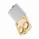 thumbnail image 3 of Estuche para lentes de contacto Nikou con espejo cuadrado dorado, 3 of 15