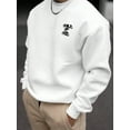 thumbnail image 2 of Men's Casual Graphic Print Crew Neck Long Sleeve Pullover Sweatshirt, 2 of 6