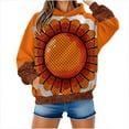 thumbnail image 5 of Frostluinai Thanksgiving Hoodies for Women Long Sleeve Turkey Graphic Sweatshirts Funny Holiday Party Pullover It's Fall Y'all, 5 of 8