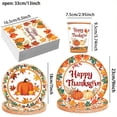 thumbnail image 3 of Danhjin Disposable Tableware Thanksgiving Theme Party Tableware Set Disposable Decorative Tableware Paper Set Dinnerware Sets, 3 of 9
