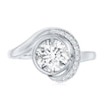 thumbnail image 4 of Lab Created 1 Carat Diamond Engagement Ring - EF-VS Quality - Ideal For Gift, 14K White Gold, US 12.50, 4 of 8
