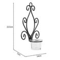thumbnail image 2 of Set of 2 Iron Angel Wall Candle Holders Tealight Holders 19.5 cm High Perfect Gift for Spa Aromatherapy, 2 of 5