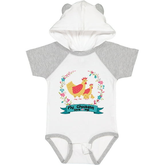 Inktastic Chicken Farming My Chickens Love Me Girls Baby Bodysuit