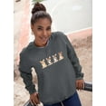 thumbnail image 2 of Corgi Puppies Banner Sweatshirt Women -Image by Shutterstock, Female Small, 2 of 4