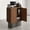 0.7-meter Fully Assembled Stainless Steel Reception Desk—Walnut Finish, variant on Vakiorn Commercial Rattan Desk 70 inch Handwoven Lockable Drawer PE Rattan Baked Enamel Cable Management No Assembly Required for Office Beauty Shop Home School Store