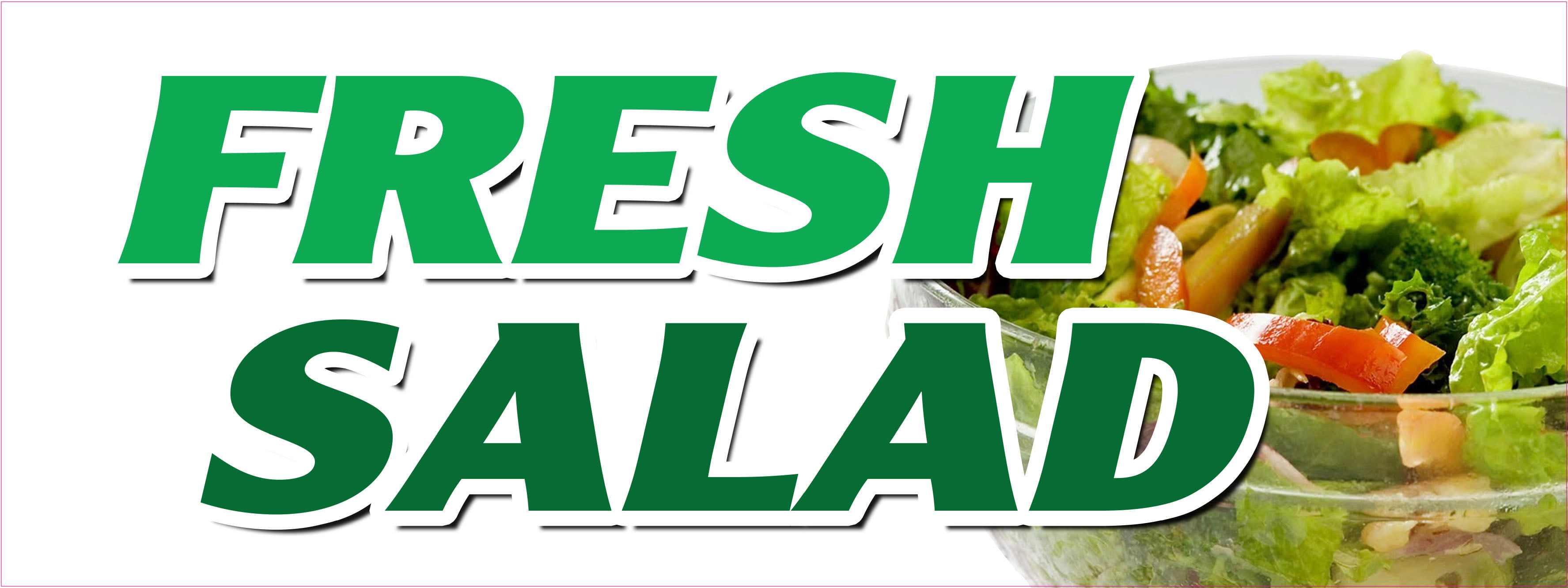 CHOOSE YOUR SIZE Food Truck Concession Vinyl Sticker Salad Fresh Crisp DECAL 