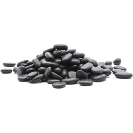 - 1 cm 20 lb Black Grade A Polished River Pebbles