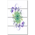 thumbnail image 2 of Fleurs Fractales Vert Violet Fascinant - Impression sur Toile Florale, 2 of 3
