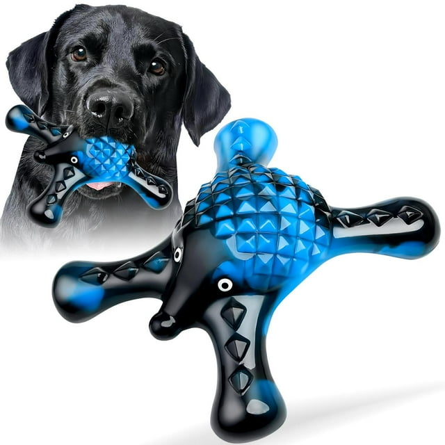 Juguete para Perros Ouilter Nailon Erizo Sabor Tocino Indestructible para masticadores agresivos med