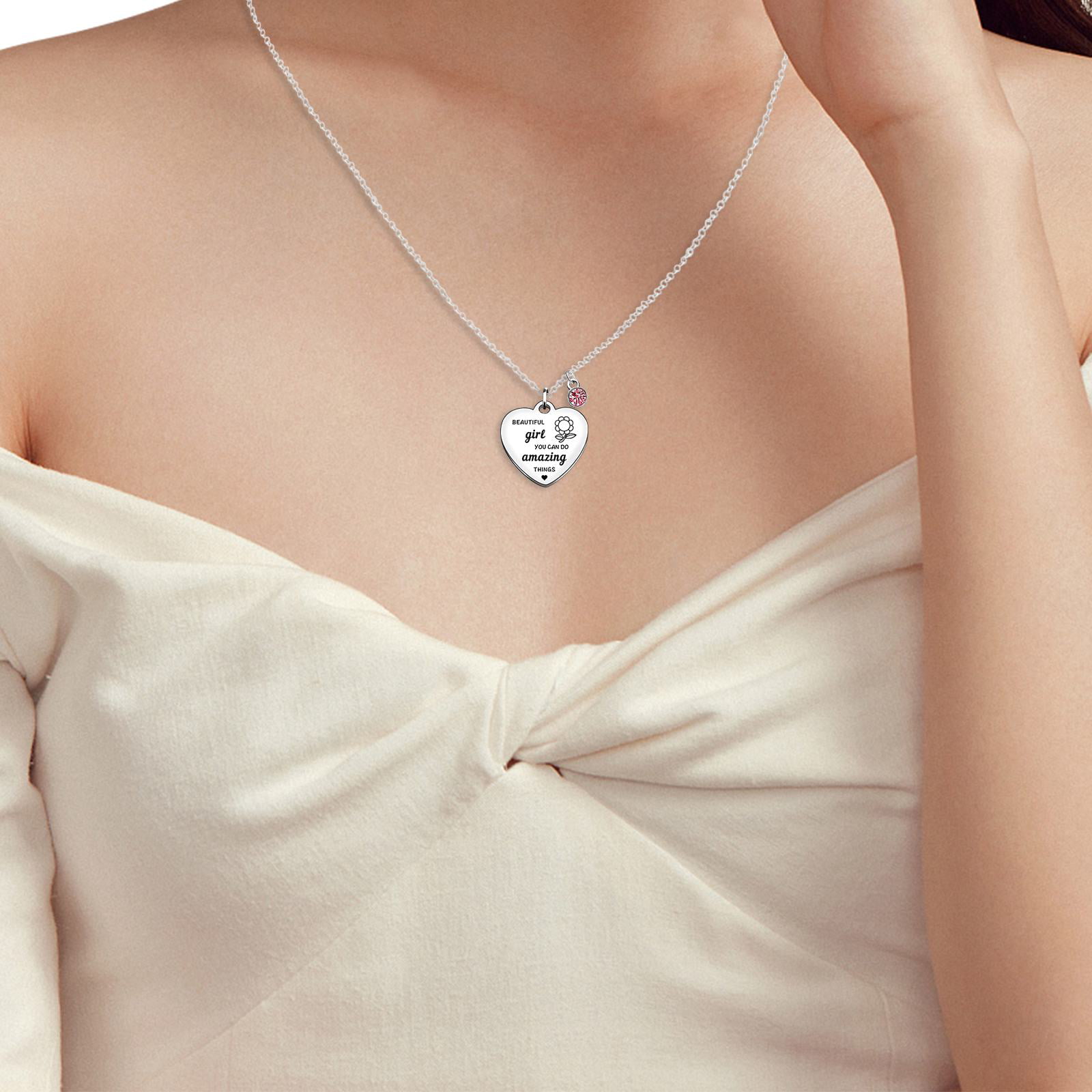Return to Tiffany™ Blue Double Heart Tag Pendant in Silver with a Diamond,  Small | Tiffany & Co.