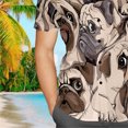 thumbnail image 4 of Camisa con estampado floral, manga corta, fresca, con botones, blusa cómoda de moda para hombres, 4 of 5
