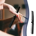 thumbnail image 5 of MODANU Travel Foldable Brush Comb Set of 6, Portable Folding Comb, Anti-Static Hair Comb Mini Pocket Comb, Double Headed Hair Brush Hairdressing Tools Plastic Folding Comb for Men Women (Black), 5 of 7