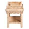 thumbnail image 4 of bali & pari Weyman Scalloped Rattan End Table with Removable Tray Top, 4 of 10