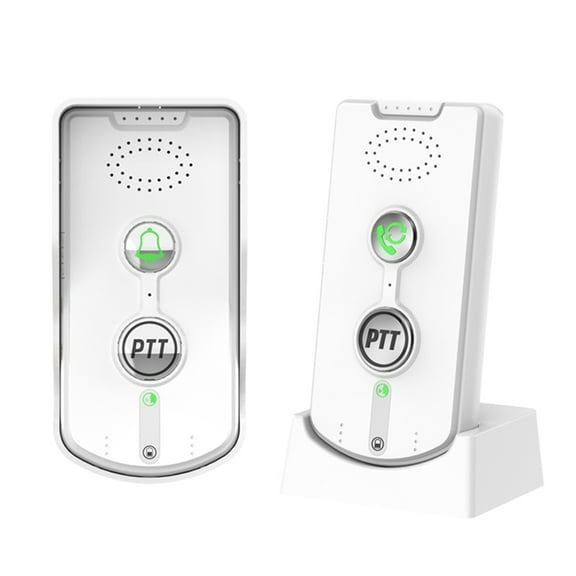 1000M Wireless Long Distance 2.4Ghz Audio Door Phone Voice Sender&Reciever Intercom Doorbell White