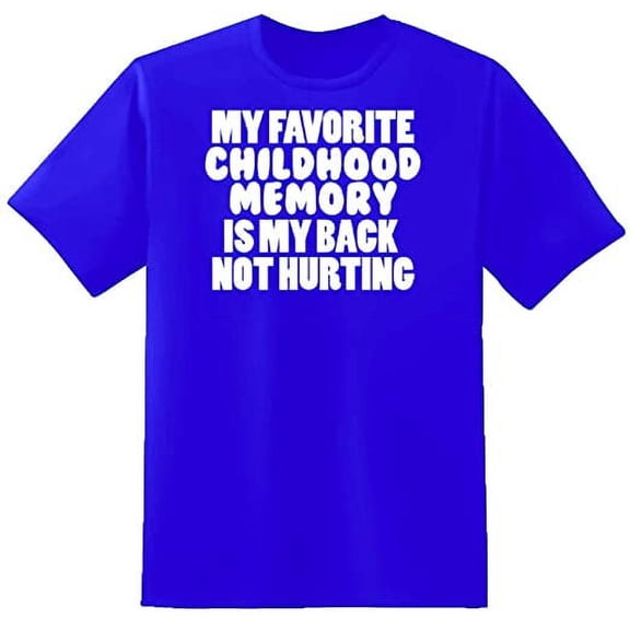 RedBarn Unisex Half Sleeves My Favorite Childhood Novelty Graphic T Shirt