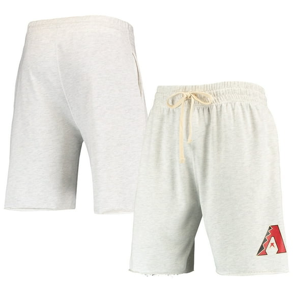 Men's Concepts Sport Oatmeal Arizona Diamondbacks Mainstream Terry Tri-Blend Shorts