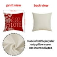 thumbnail image 2 of Valentines's Day Pillowcase Red Striped Heart-shaped Decorative Pillowcase For Lovers With Water-saving Cow Outdoor Pillow Cover Valentines's Day Decorations, 2 of 5