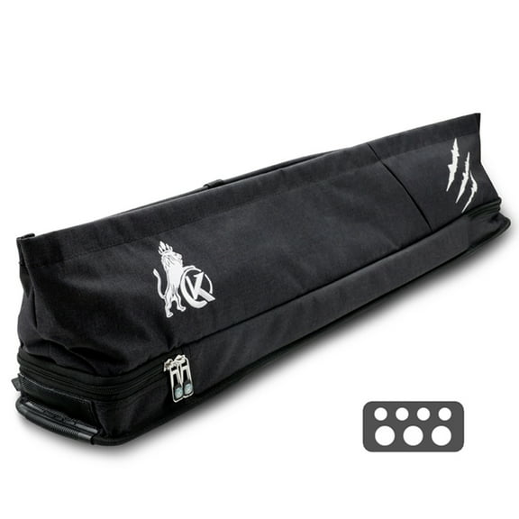 KONLLEN 3x4 Oxford Cloth Prairie Pool Cue Case Black High Capacity Billiard Cue Stick Carrying Bag